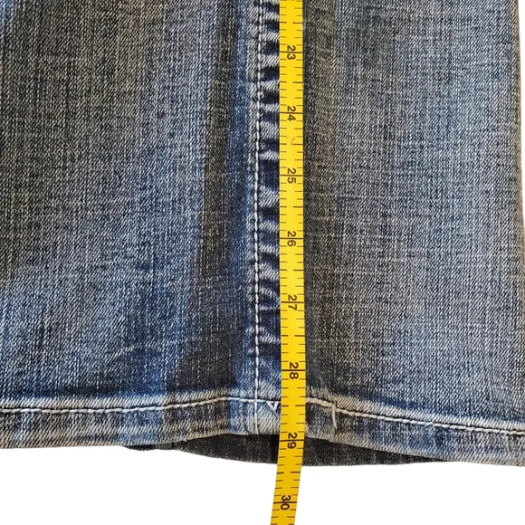 TK Axel Men's Weston Vintage Boot Jeans Flap Pockets Denim Distressed 34x29 - Picture 13 of 15